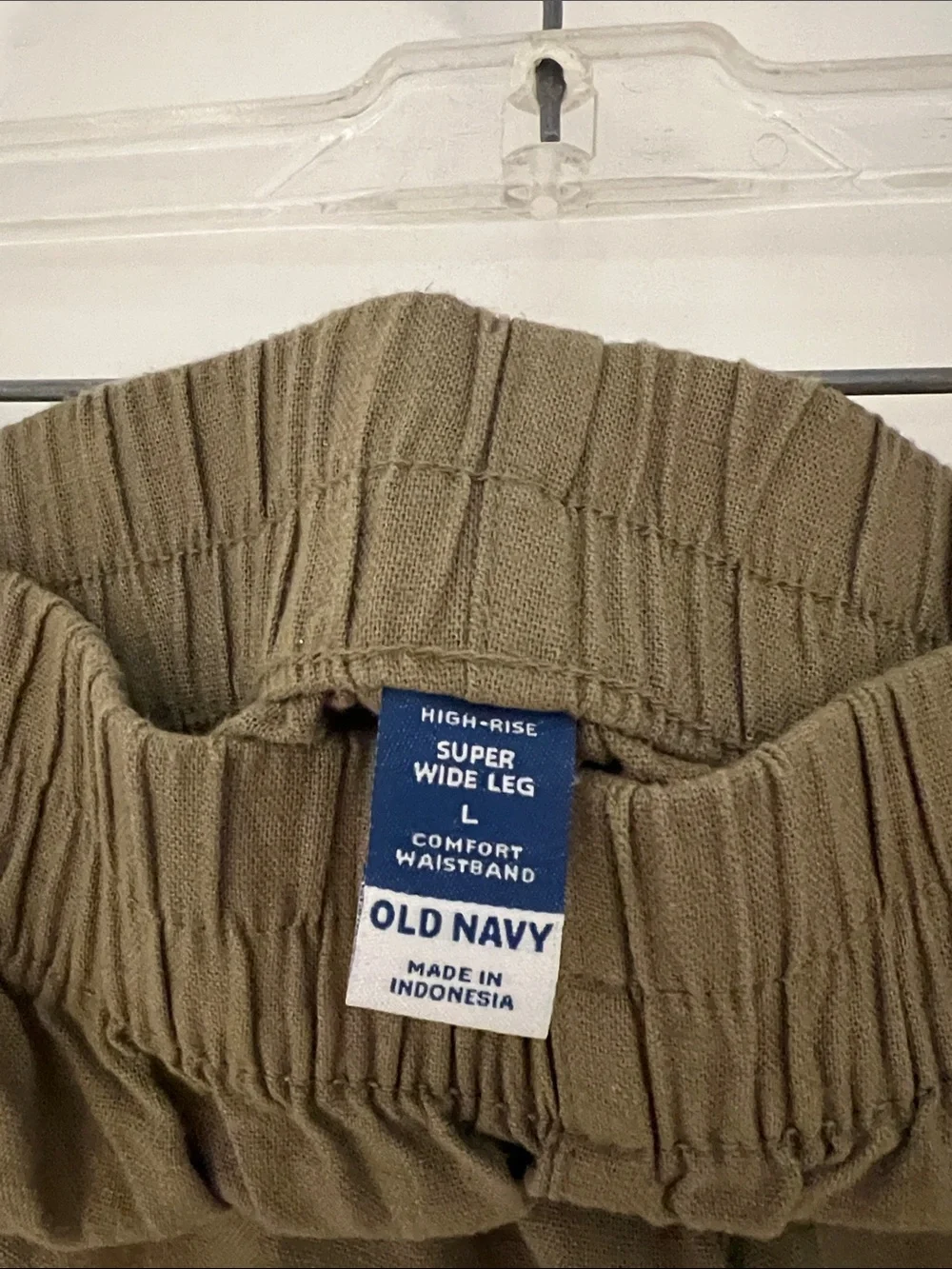 Old Navy Olive  wide leg Pull-On Elastic Waist pants